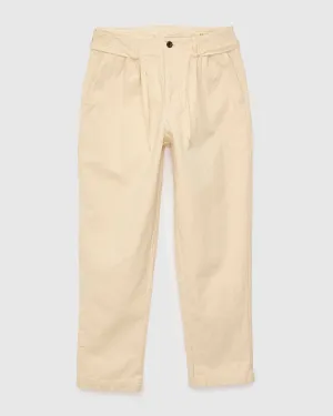 10oz Canvas 2Tuck Tapered Pants in Natural