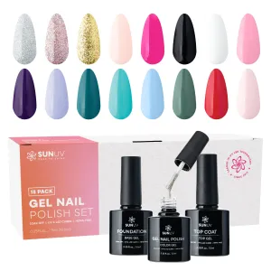 16 Colors Hema-Free Gel Nail Polish Set
