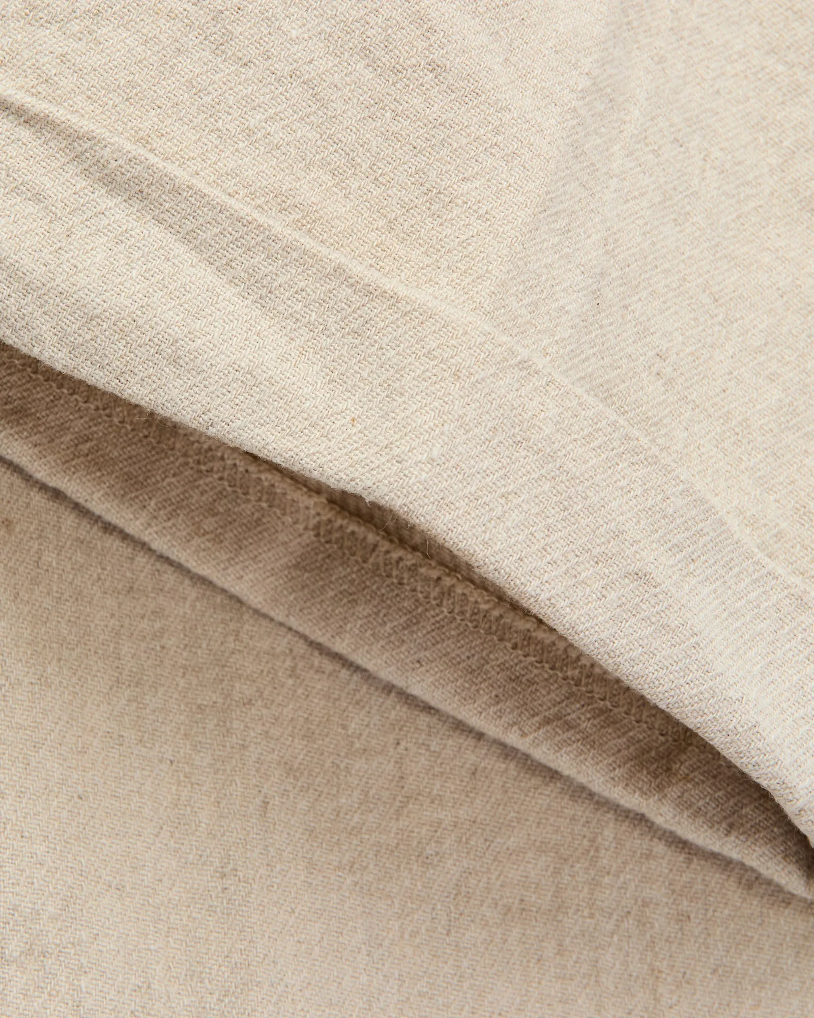 2-Pleat Linen Relax Trousers in Natural