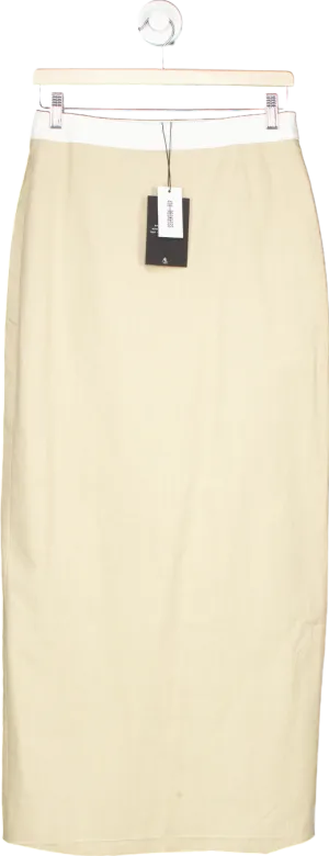 4th & Reckless Beige Eliana Skirt UK 10