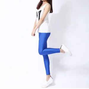 5 Color Women Leggings Faux Leather Nylon High Slim Leggings Plus Size High Elasticity Pants Leggins Size