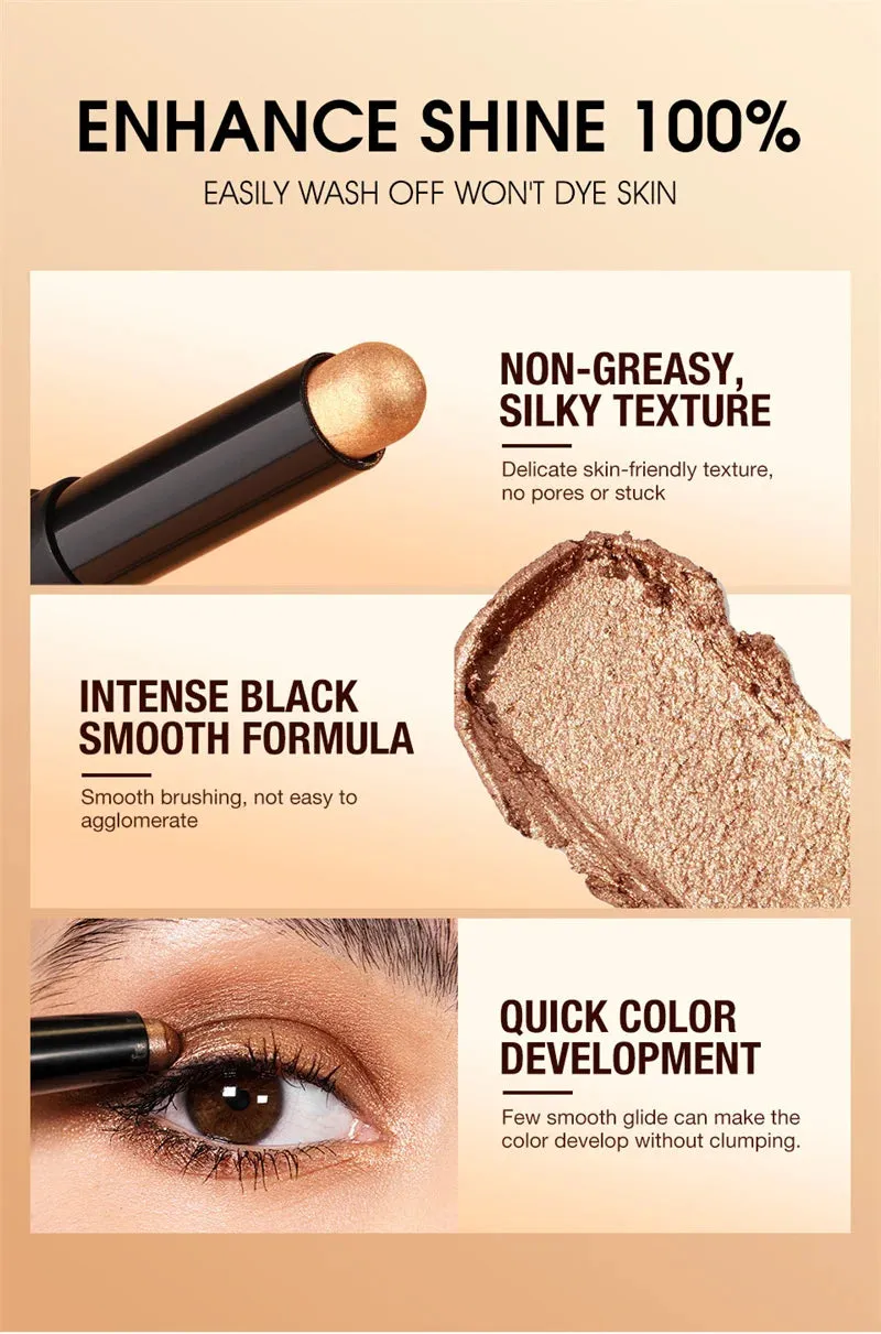 8 Color Waterproof Glitter Eyeshadow Pen