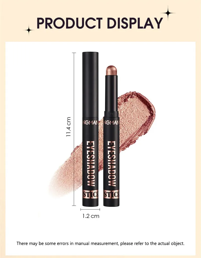8 Color Waterproof Glitter Eyeshadow Pen