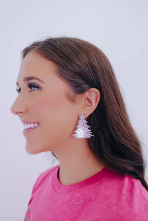 Acrylic Christmas Tree Earrings