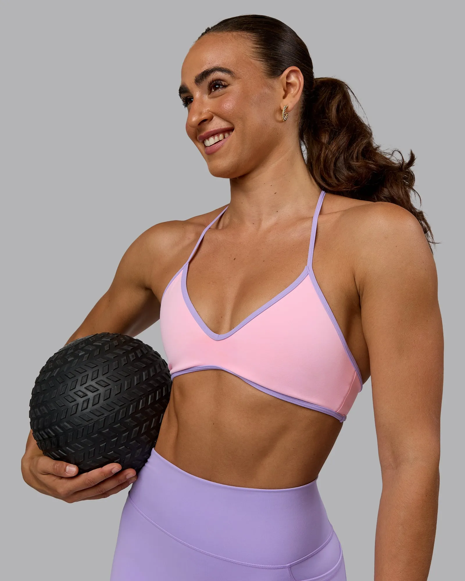 Ambience Sports Bra - Pale Pink-Pale Lilac