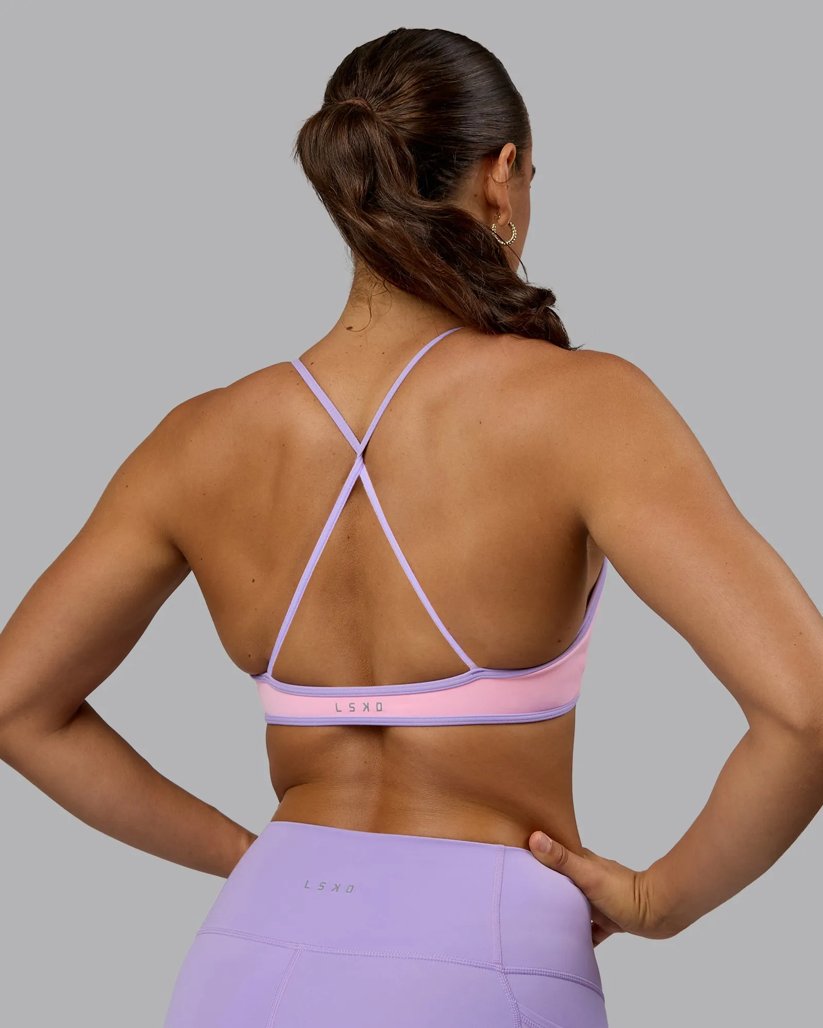 Ambience Sports Bra - Pale Pink-Pale Lilac