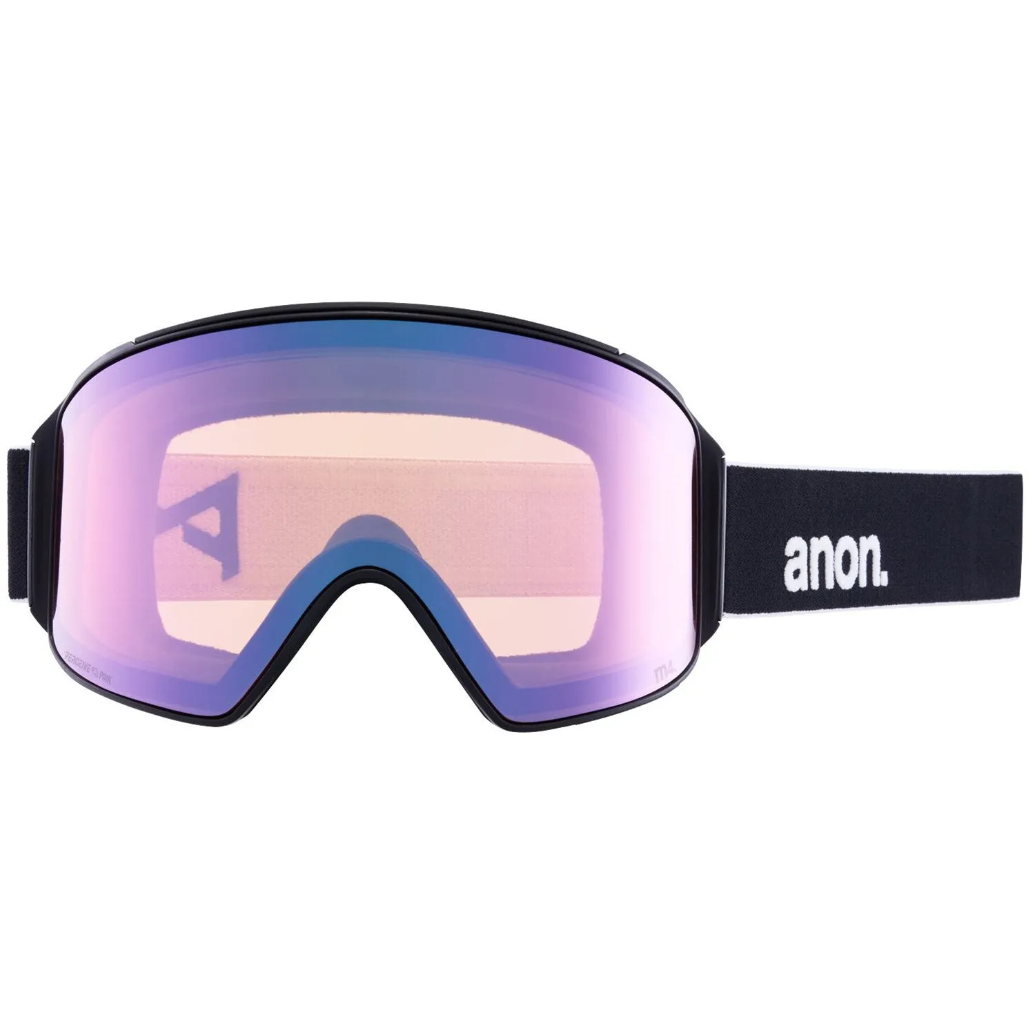 Anon M4 Cylindrical Goggles & MFI Face Mask & Spare Lens Low Bridge Fit Black / Perceive Variable Blue Lens