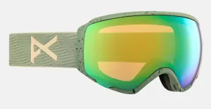 Anon WM1 Goggles & MFI Face Mask & Spare Lens Hedge / Perceive Variable Green Lens