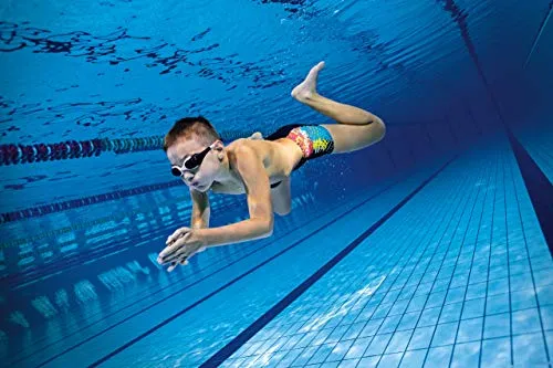 arena Spider Jr Youth Swim Goggle, Black, White, Clear