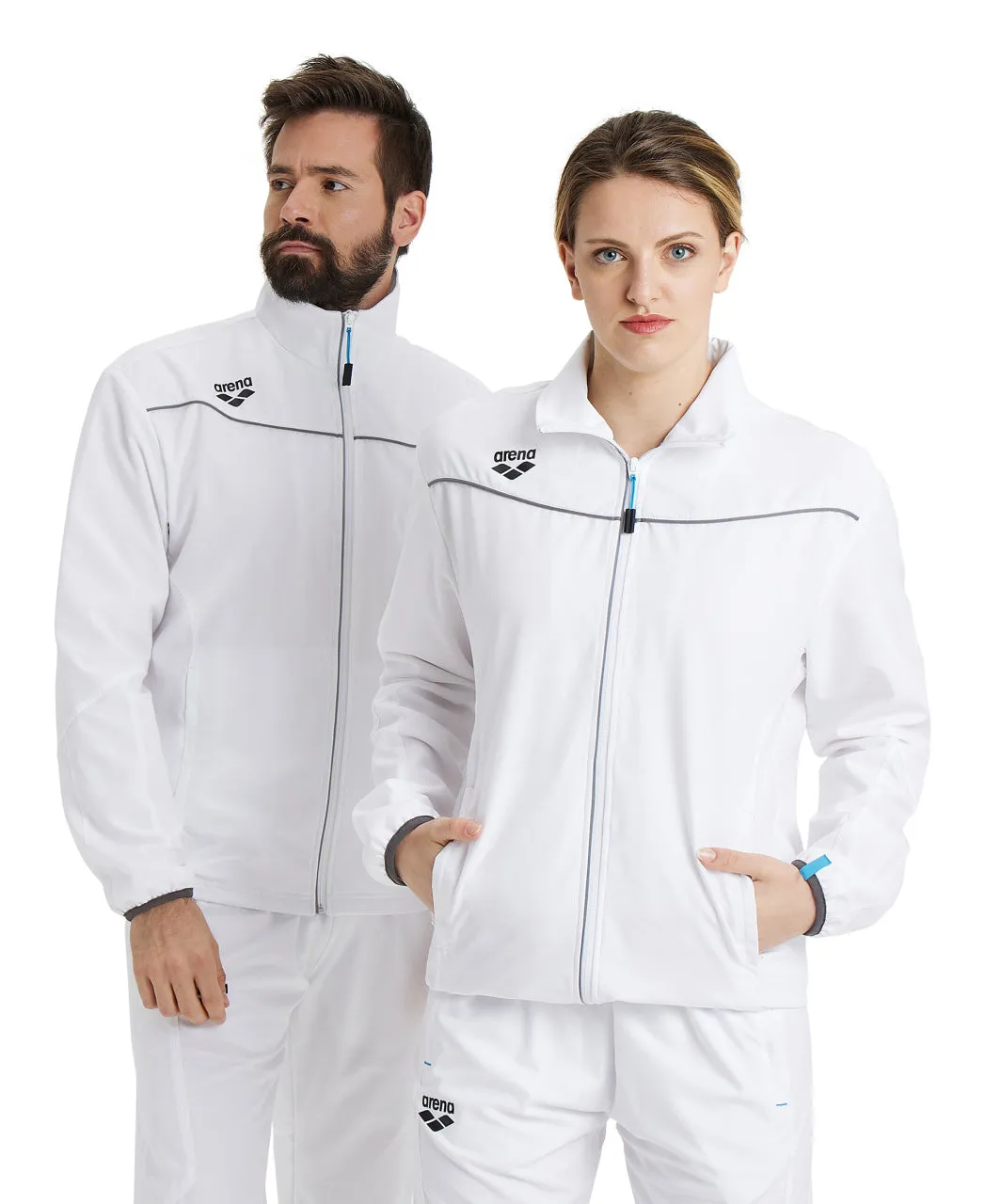 Arena Team Unisex Panel Jacket - White