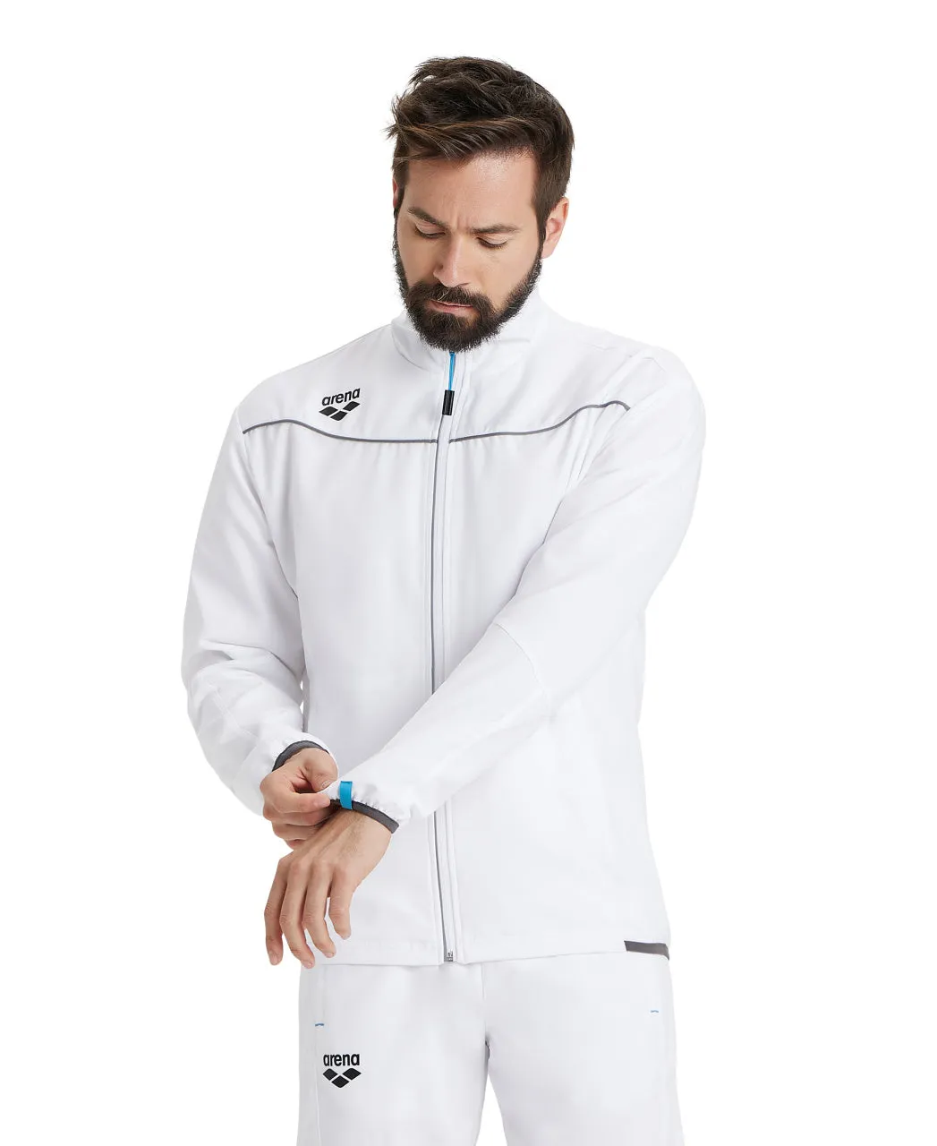 Arena Team Unisex Panel Jacket - White