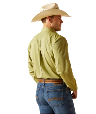 ARIAT MENS WRINKLE FREE SOLID PINPOINT OXFORD CLASSIC FIT