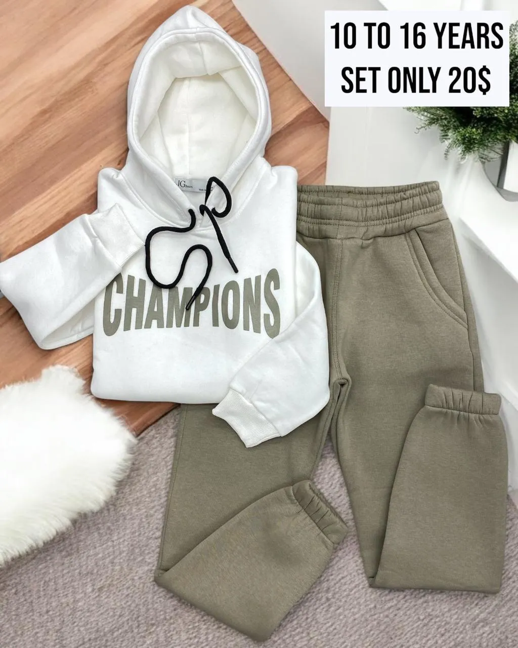 Army Green Champion Jogging Set