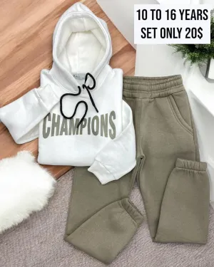 Army Green Champion Jogging Set