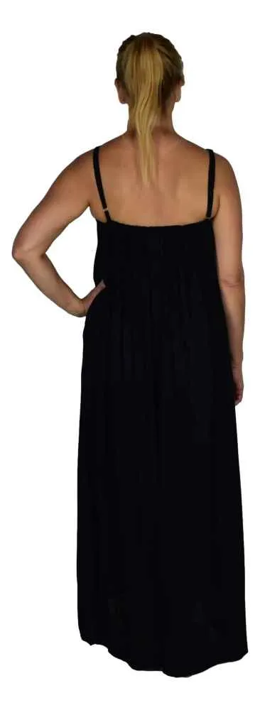 Bali Dress - Long - Solid Black