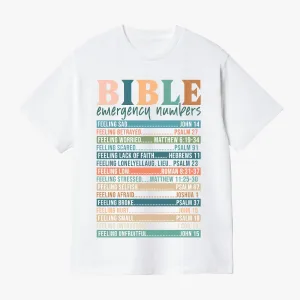 Bible Emergency Numbers T-shirt