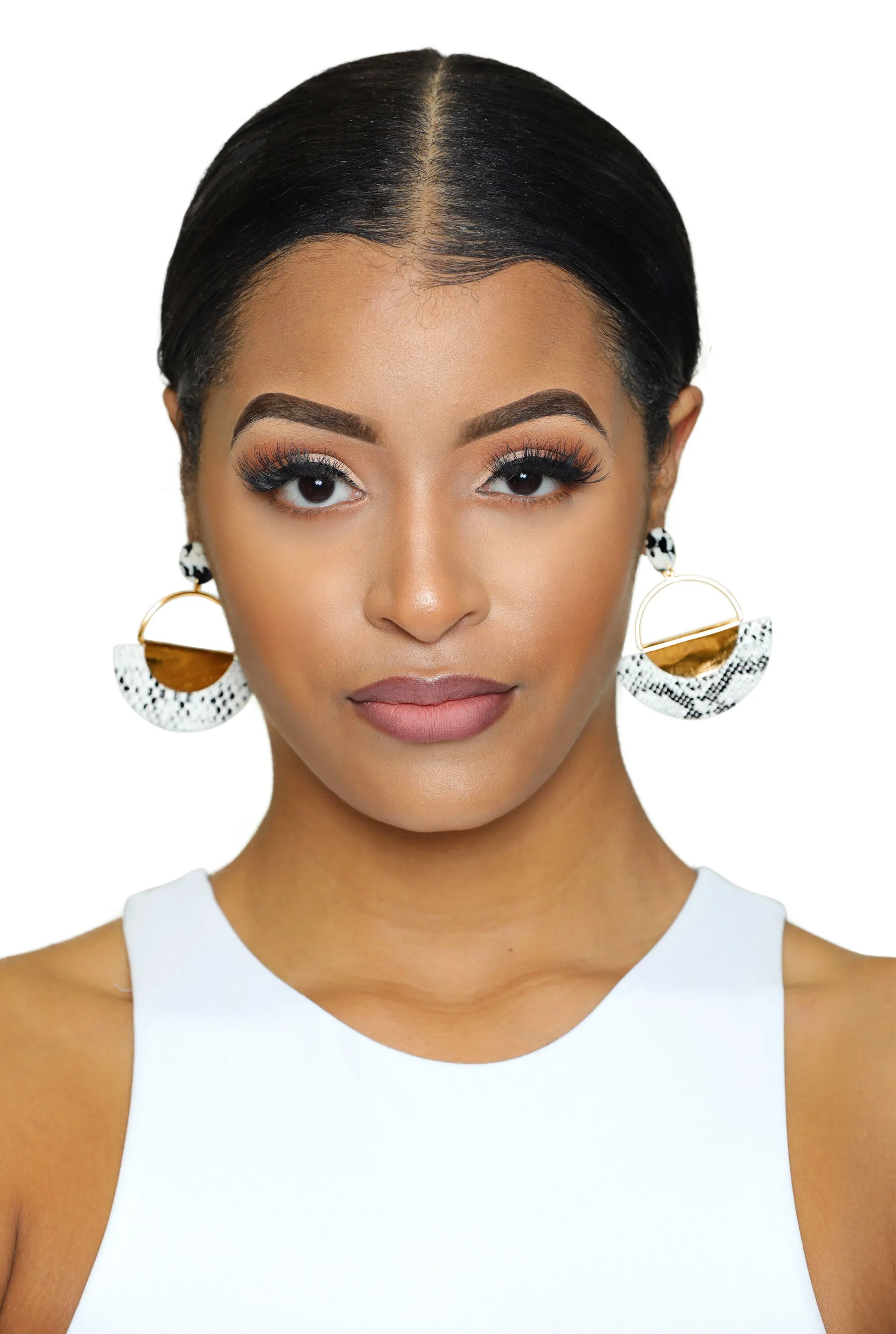 Black and White Earrings