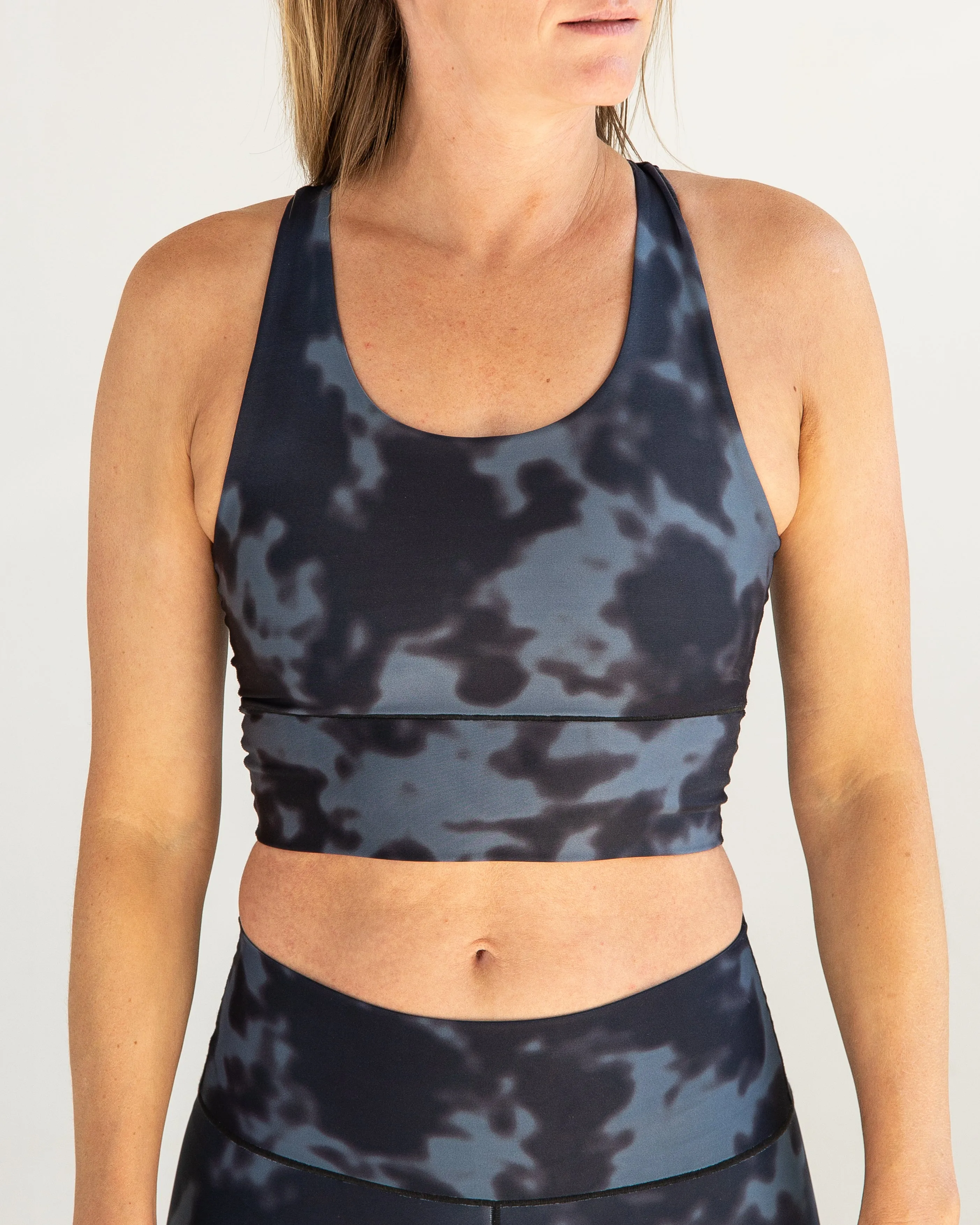Black Fog Longline Sports Bra *FINAL SALE*