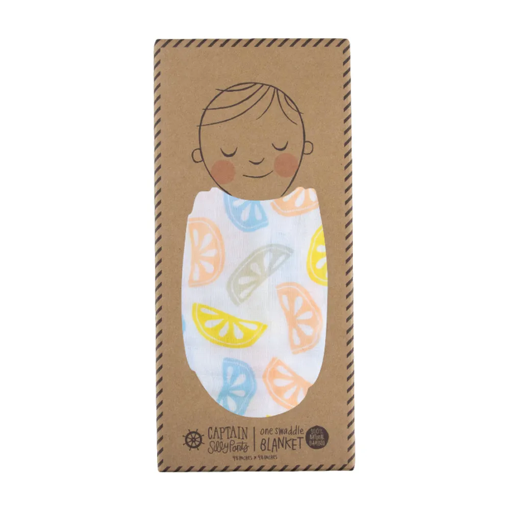 Blue Lemon Single Swaddle