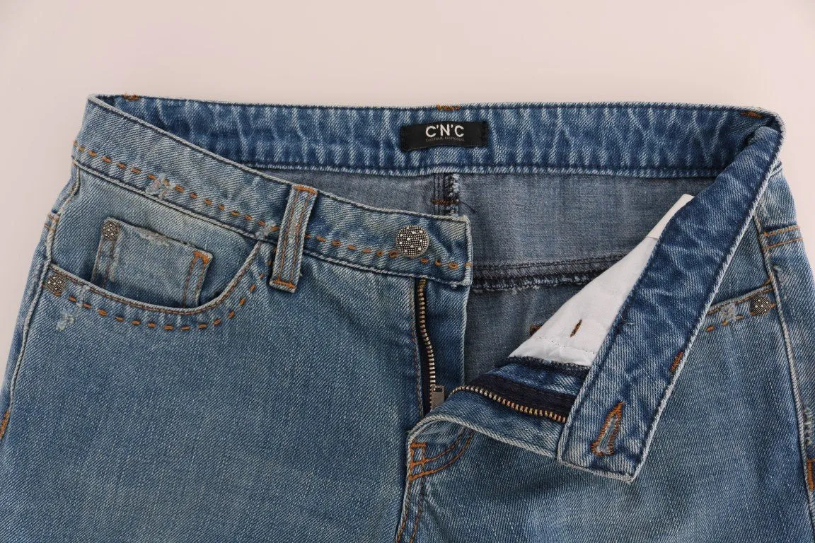 Blue Wash Cotton Classic Jeans