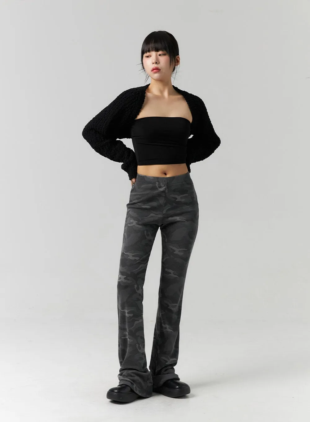 Bootcut Camo Slim Pants CS318