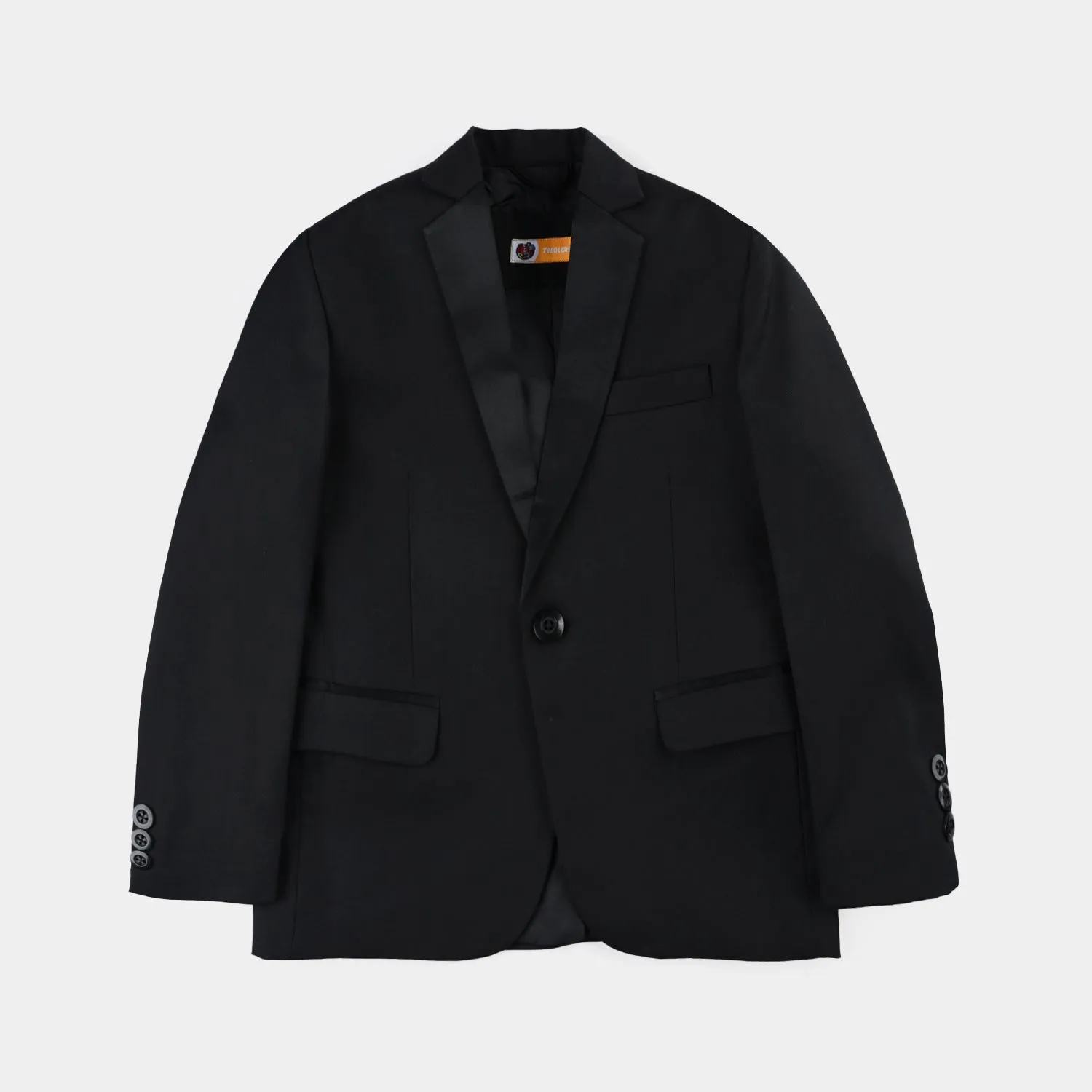 Boys Cotton Twill 3 Piece suit Classic Black