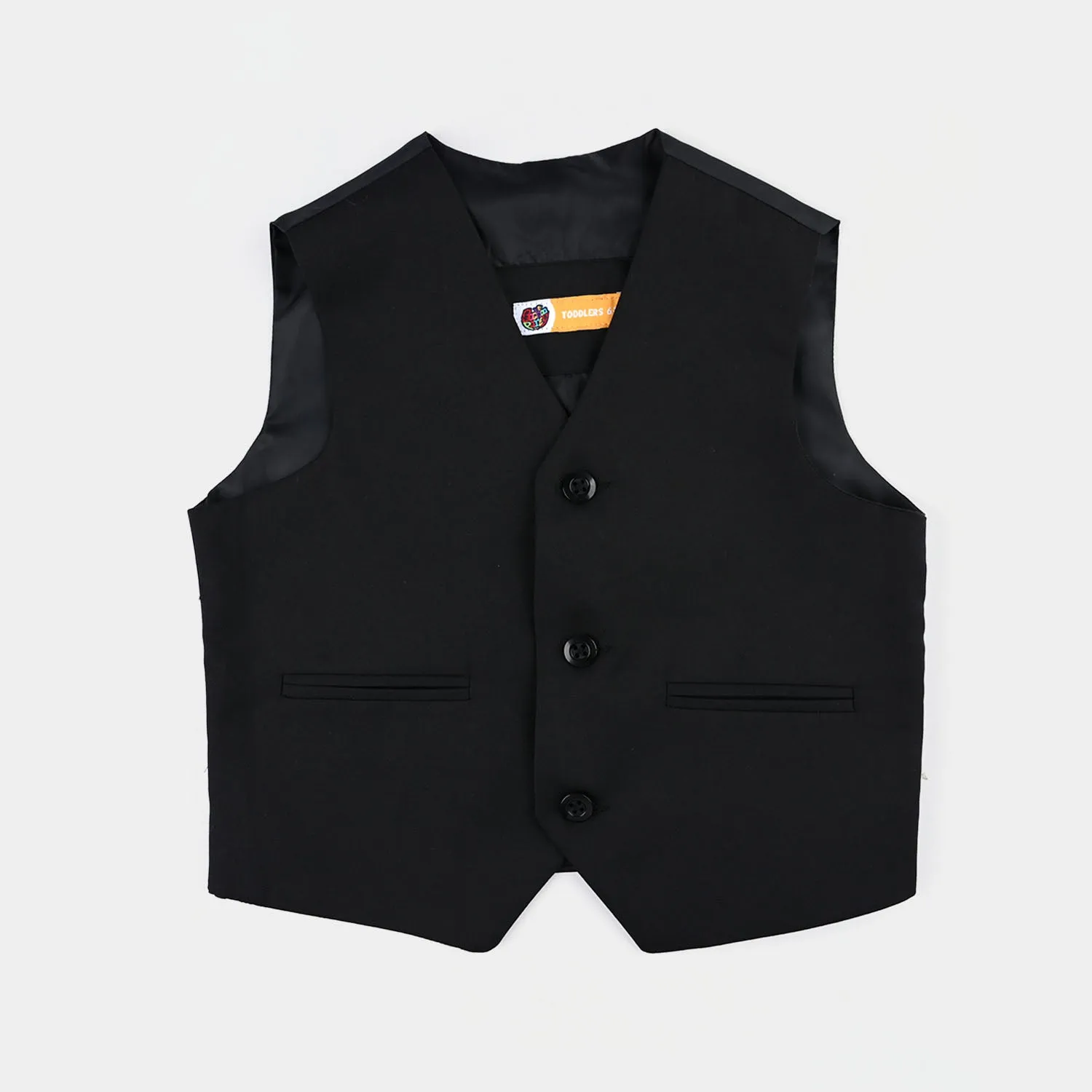 Boys Cotton Twill 3 Piece suit Classic Black
