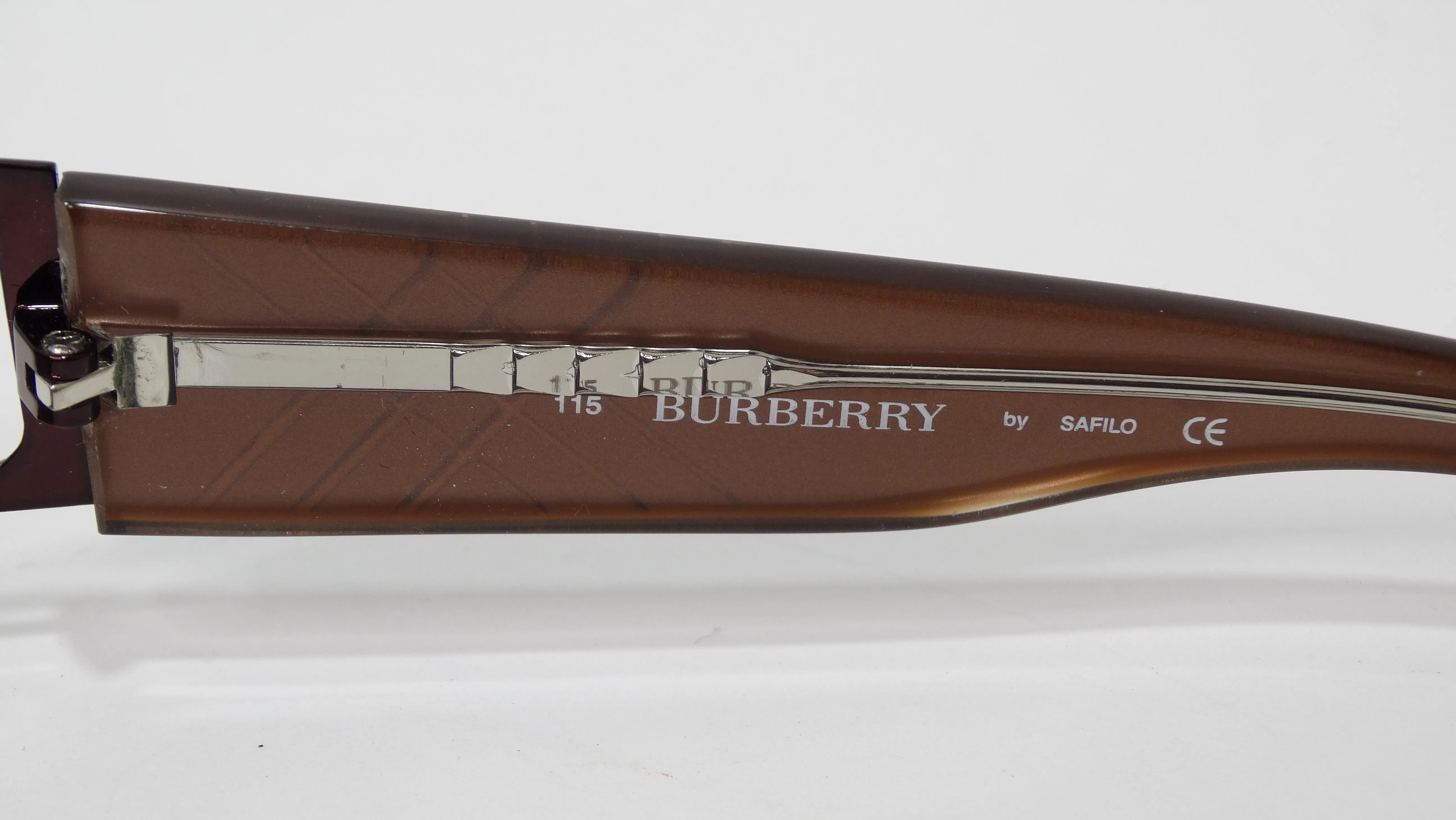 Burberry 1990's Bronze Rectangular Sunglasses