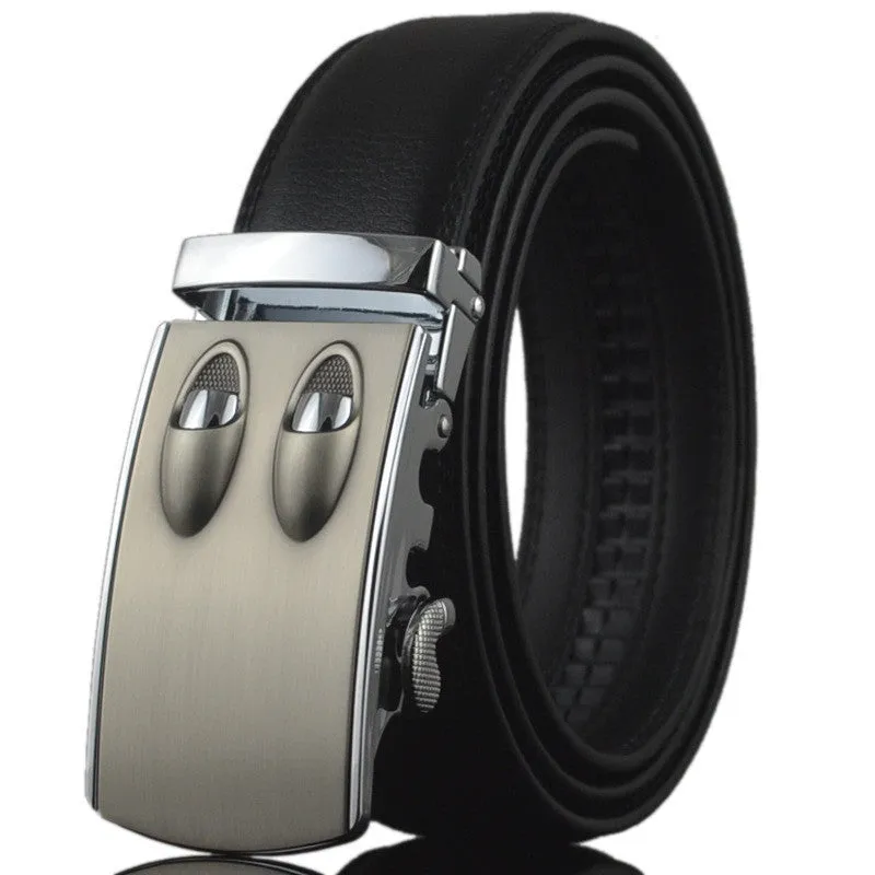 Business Belts For Men Ceinture Luxury Genuine Leather Belt Buckle Wide Belt Fashion Jeans Men Brand Pants Strap 130cm Q170