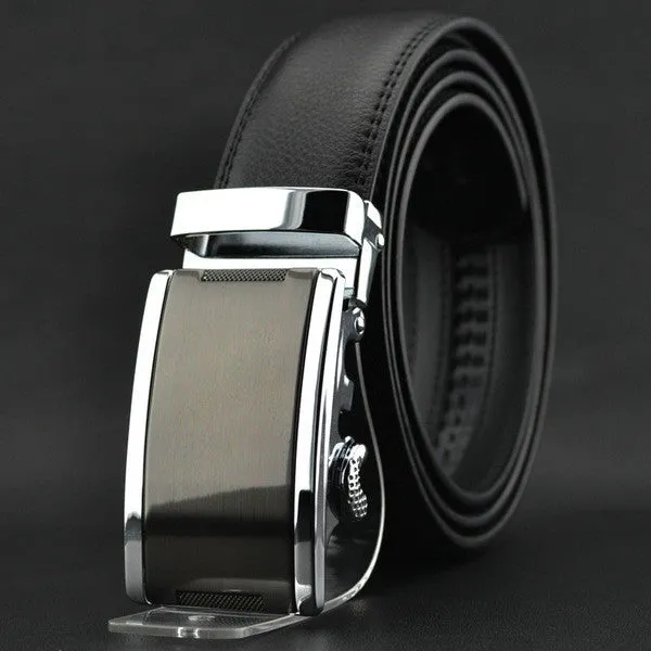 Business Belts For Men Ceinture Luxury Genuine Leather Belt Buckle Wide Belt Fashion Jeans Men Brand Pants Strap 130cm Q170