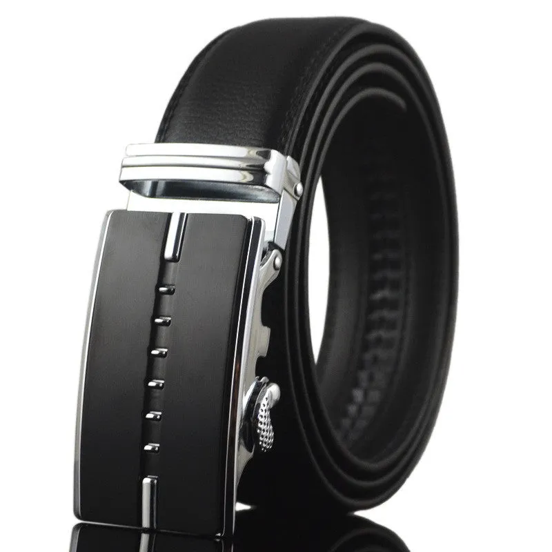 Business Belts For Men Ceinture Luxury Genuine Leather Belt Buckle Wide Belt Fashion Jeans Men Brand Pants Strap 130cm Q170