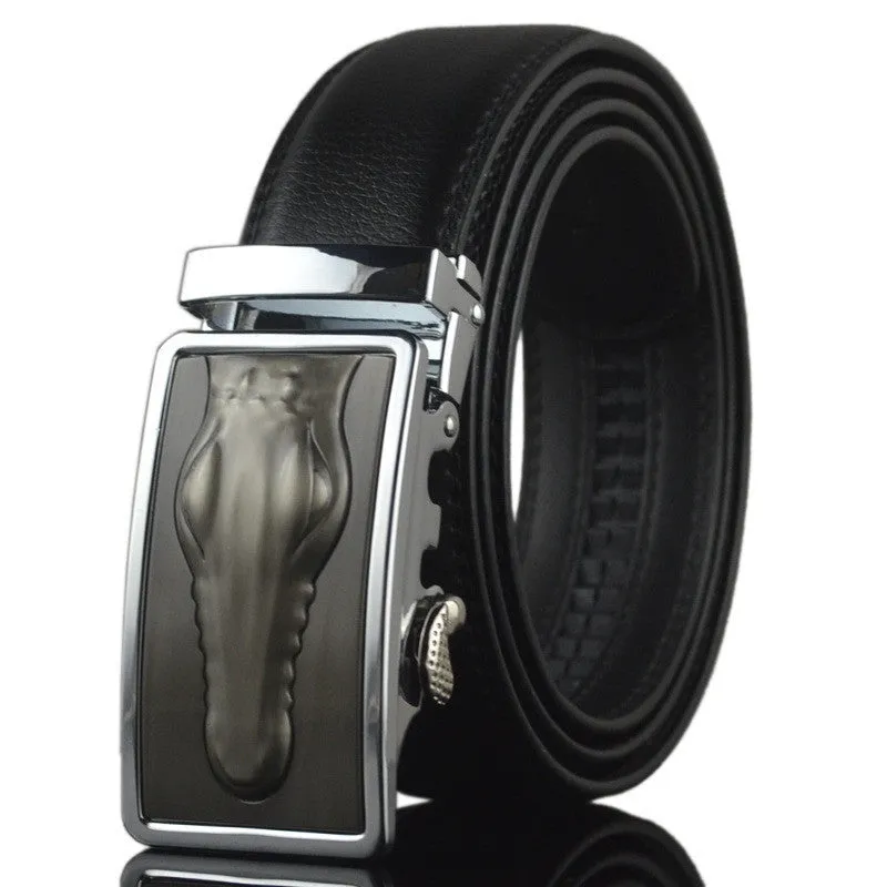 Business Belts For Men Ceinture Luxury Genuine Leather Belt Buckle Wide Belt Fashion Jeans Men Brand Pants Strap 130cm Q170