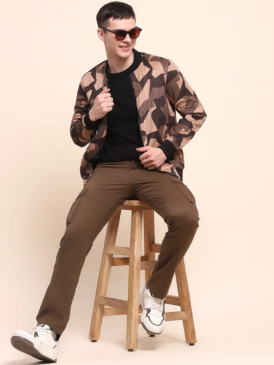 Camla Barcelona Camouflage Varsity Jacket