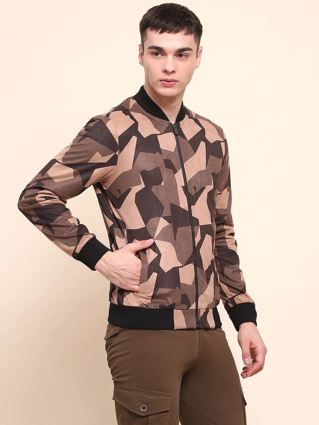 Camla Barcelona Camouflage Varsity Jacket