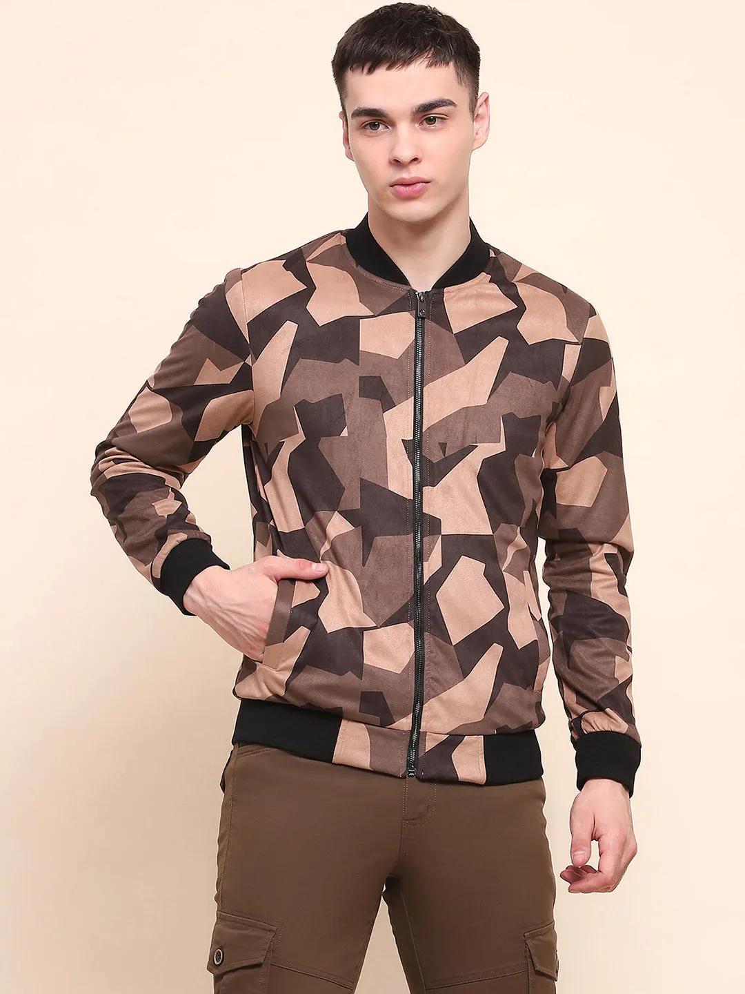 Camla Barcelona Camouflage Varsity Jacket