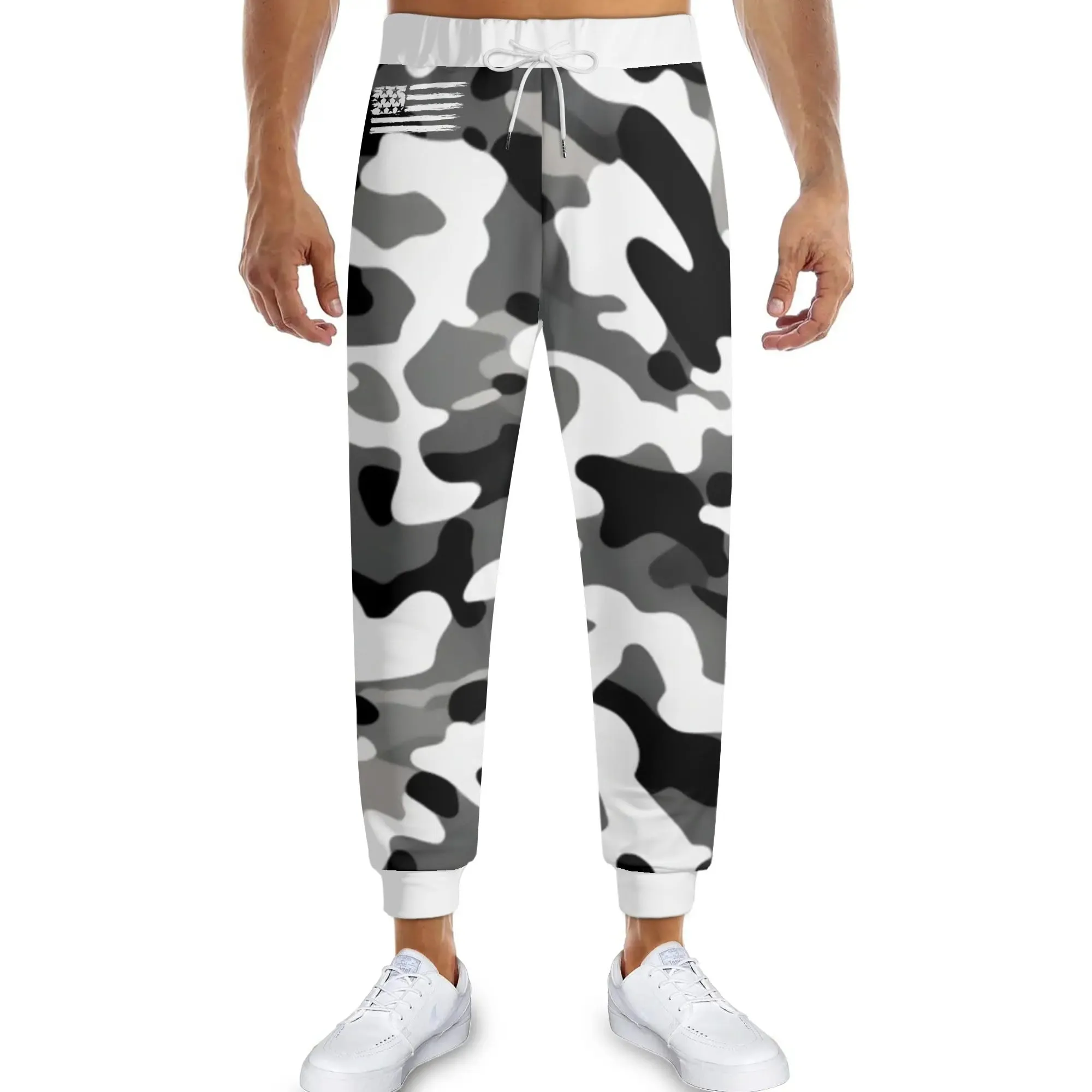 Camouflage Drawstring Joggers Sweatpants