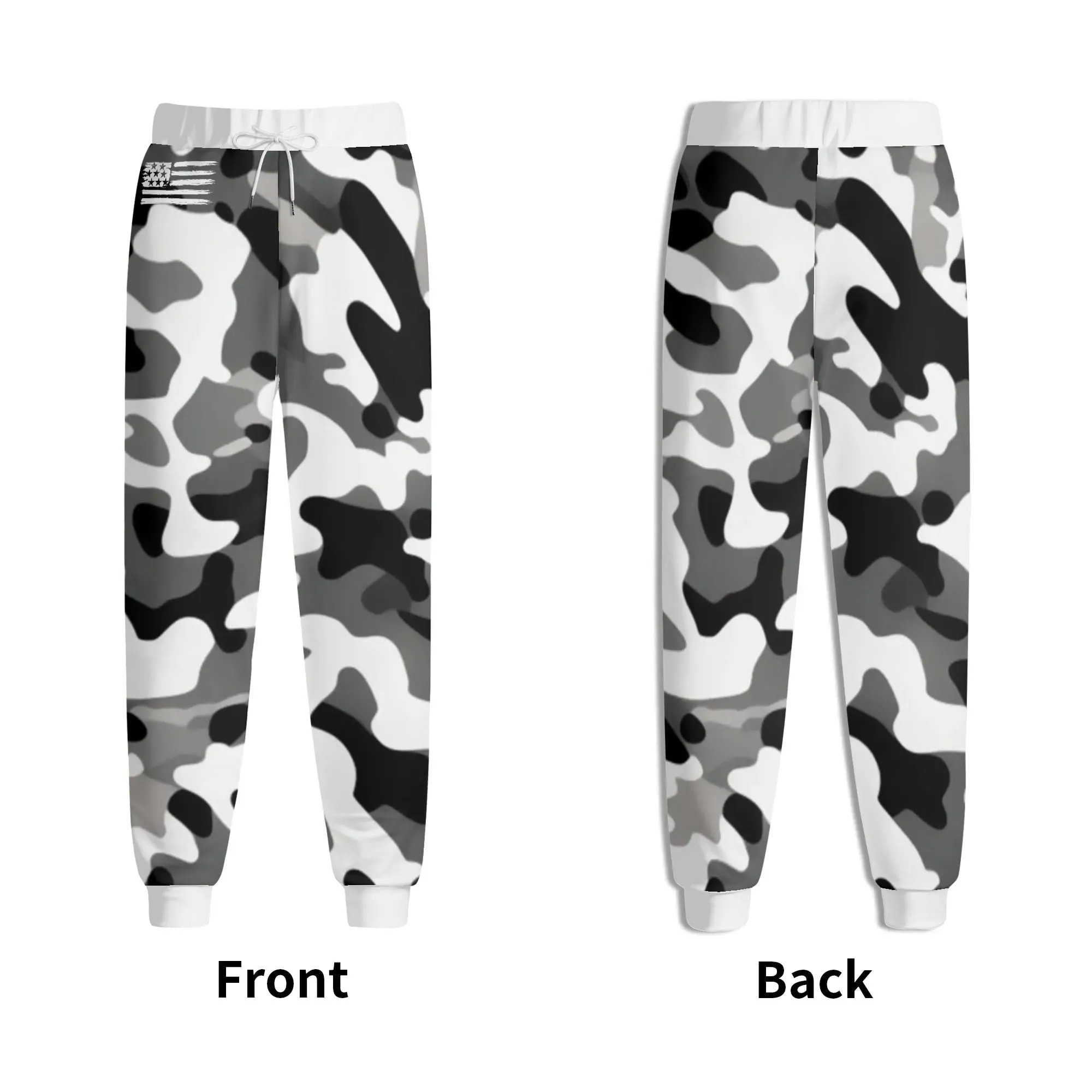Camouflage Drawstring Joggers Sweatpants