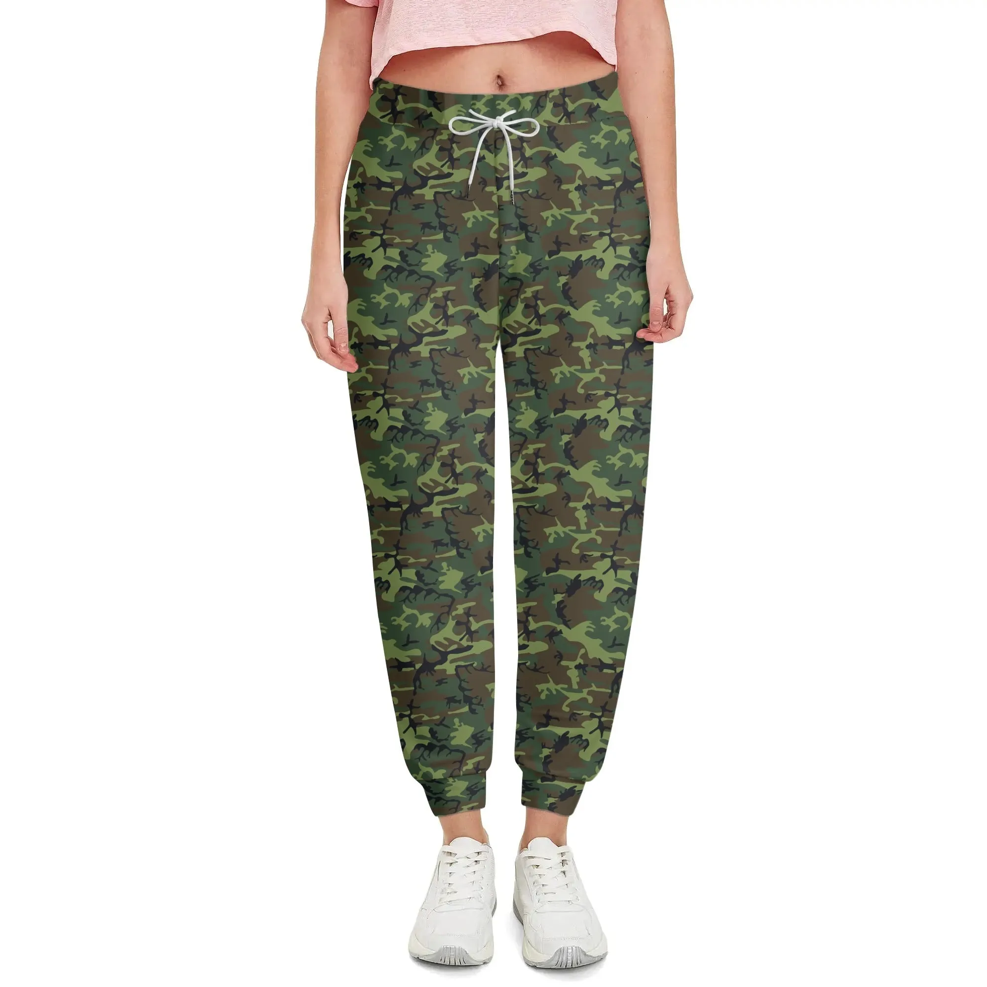 Camouflage Drawstring Joggers Sweatpants