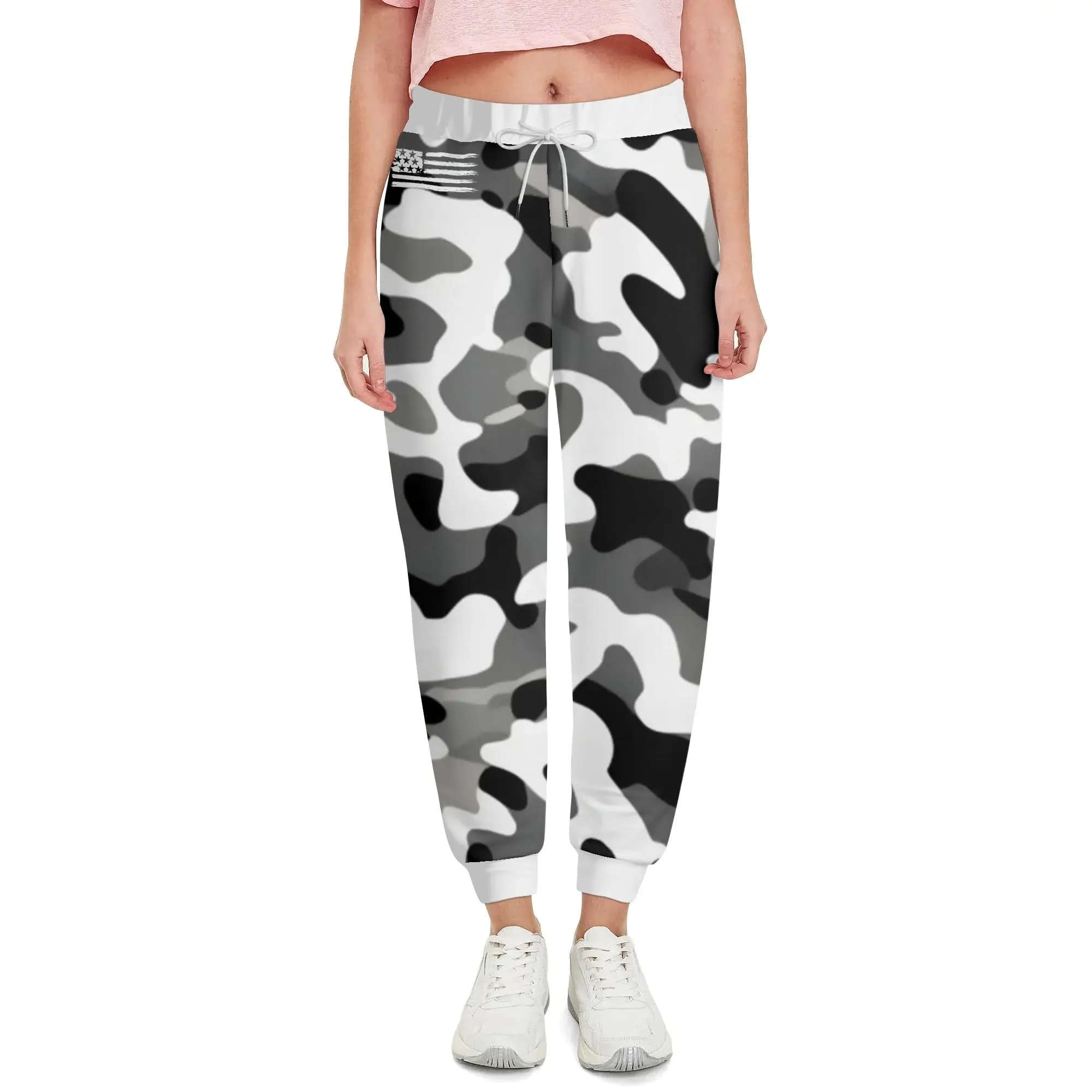 Camouflage Drawstring Joggers Sweatpants