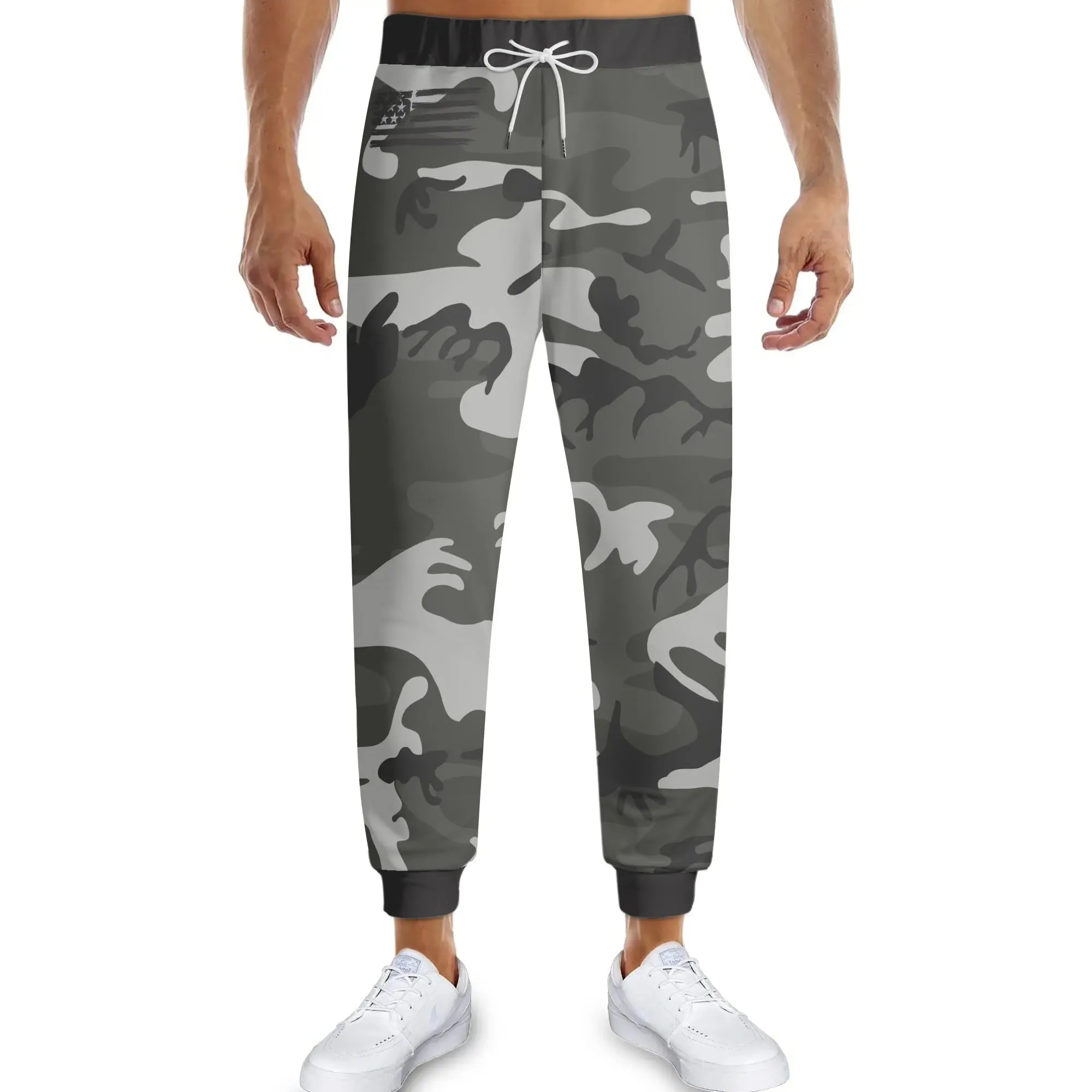 Camouflage Drawstring Joggers Sweatpants