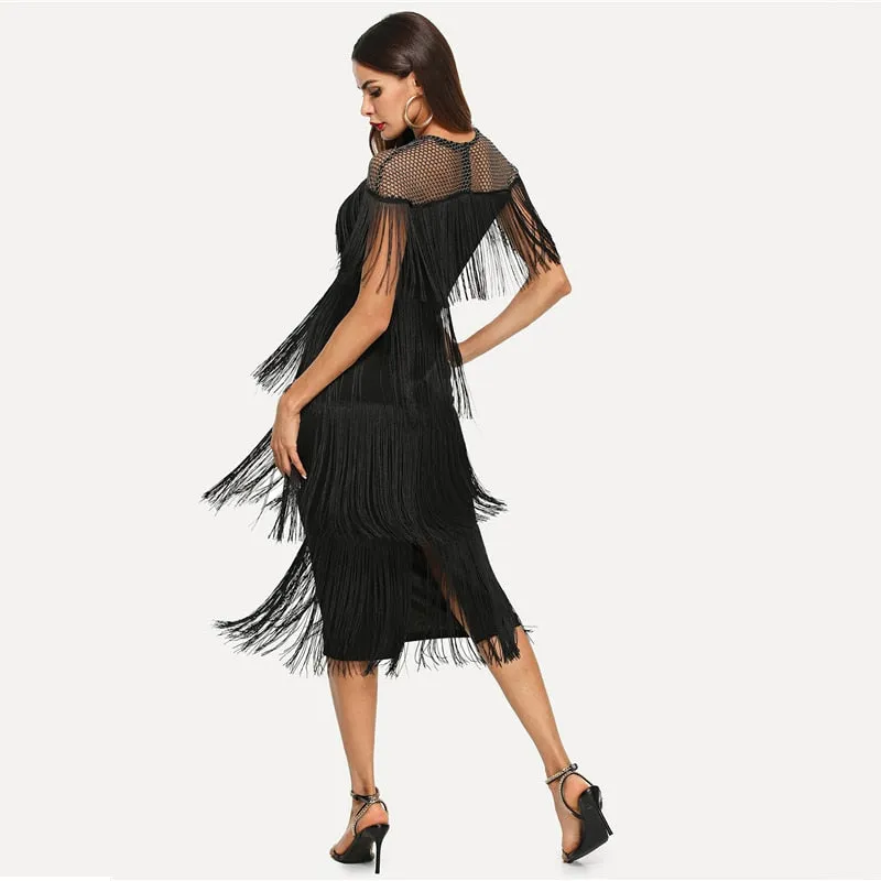 Cassia Fringe Dress