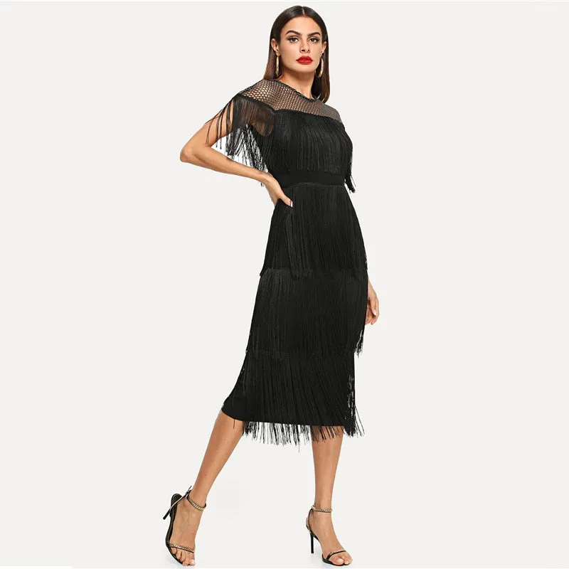 Cassia Fringe Dress