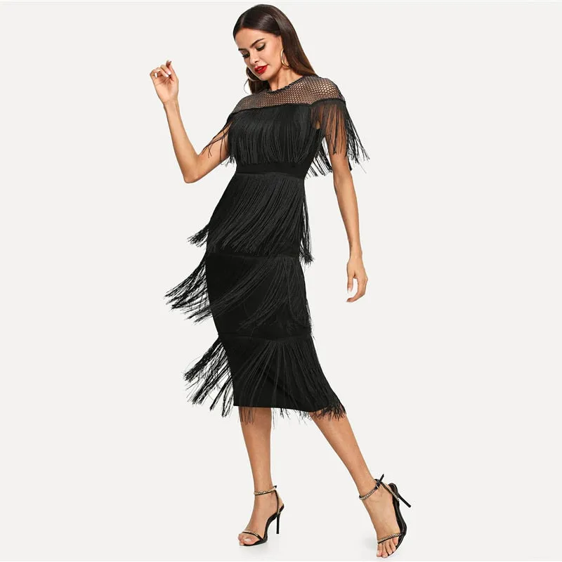 Cassia Fringe Dress