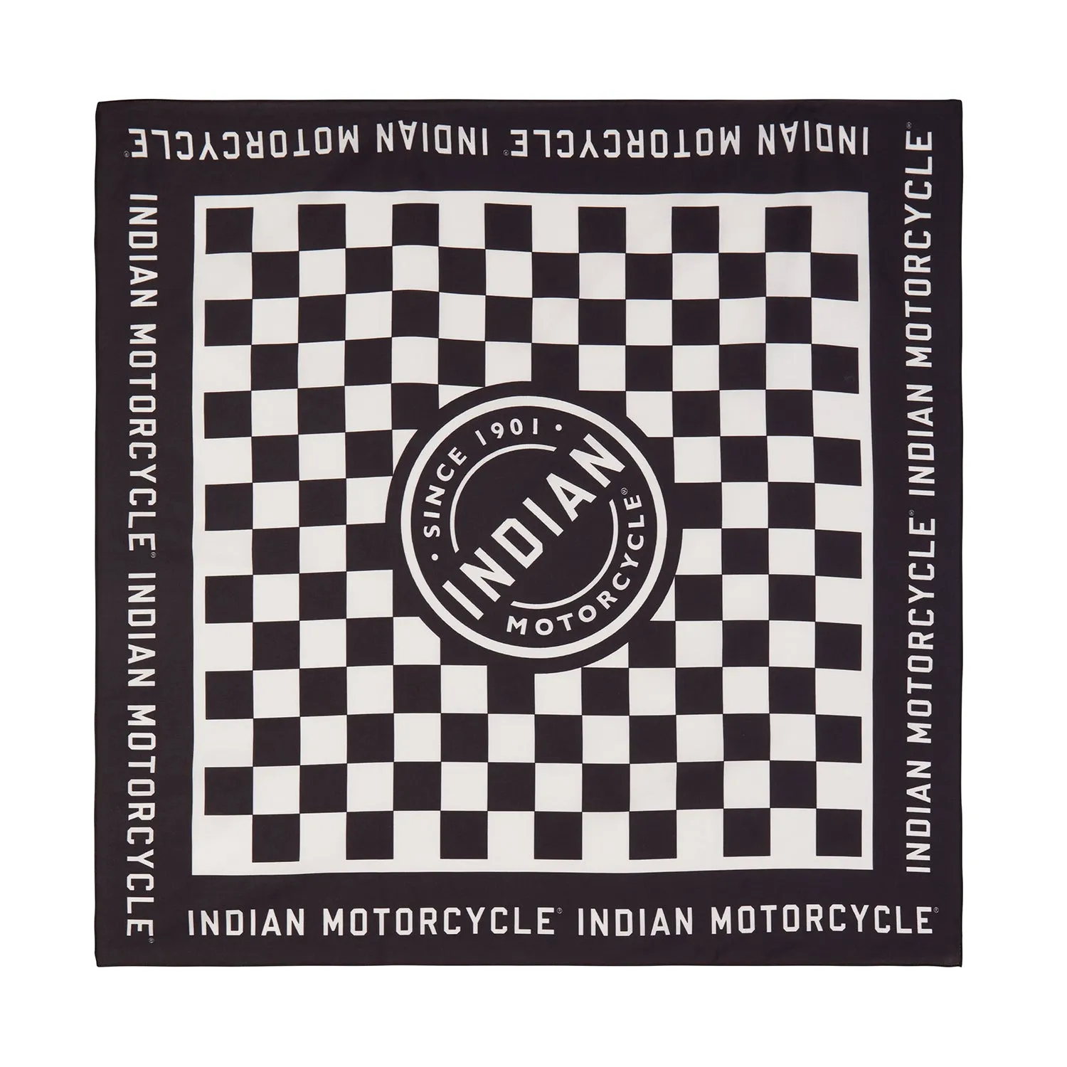 Checkerboard Bandana, Black