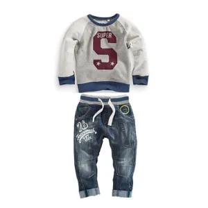 children's clothes boys cowboy boy clothing sets Camouflage trousers virgin suit