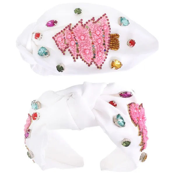 Christmas Bling Knotted Headband - 3 Colors