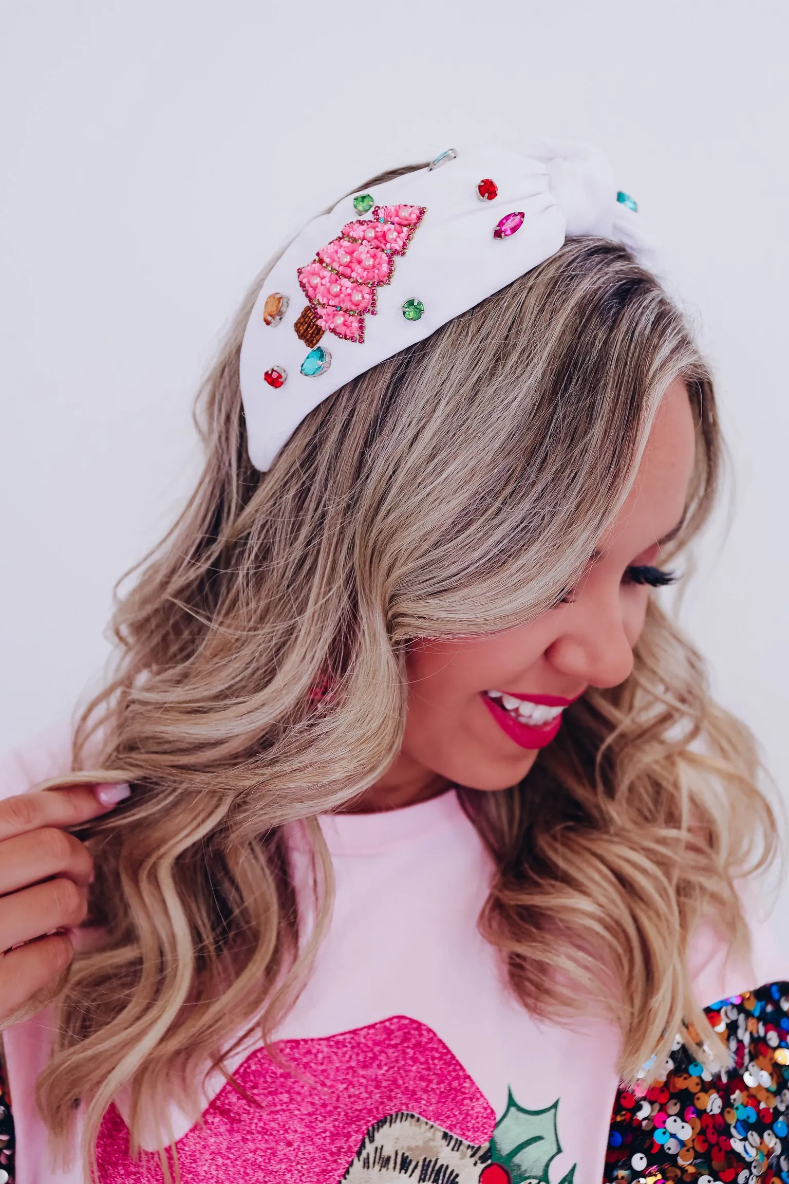 Christmas Bling Knotted Headband - 3 Colors