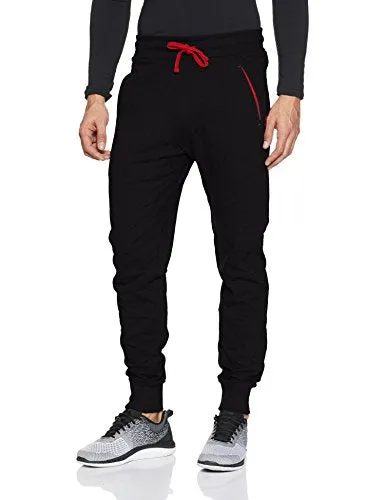 Chromozome Men's Cotton Track Pants (8902733350853_S7673_black_L)