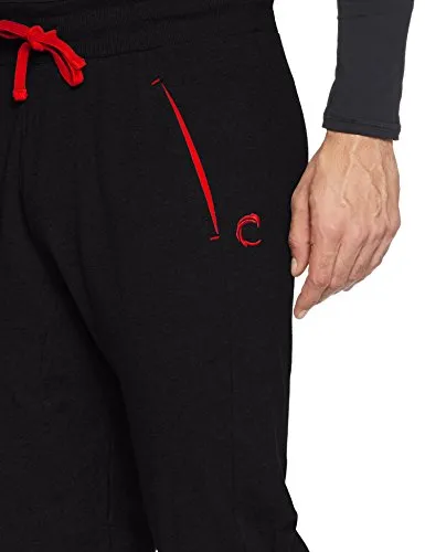 Chromozome Men's Cotton Track Pants (8902733350853_S7673_black_L)
