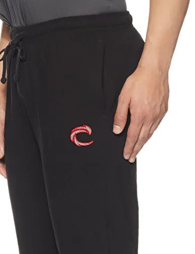 Chromozome Men's Slim Fit Track Pants(S8925-Black-L_Black_Large)